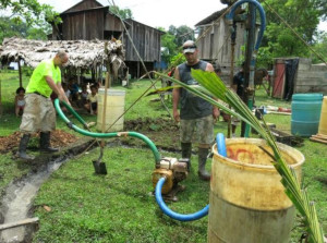 Drilling the well… muddy business!