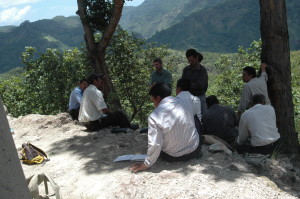 Meeting with pastor in El Zapote