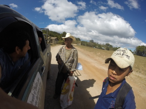 Traveling along the Lenca Route near Congolon mountain with bro David Miller and Rick Yoder