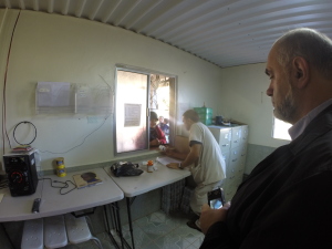 Bro David from CAM at the clinic in Carrizal, Lempira