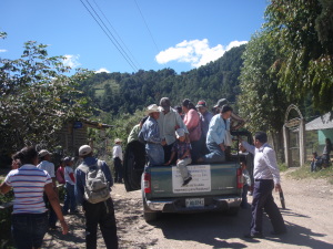 Taking believers back to their village after church service