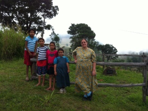 Noelia, Ruth, and Rene and Oneida's girls, our neighbors in Carrizal