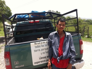 We gave this man and his little boy a ride from the Clinic to some distant village.  That day he made a public decision to follow Jesus Christ.