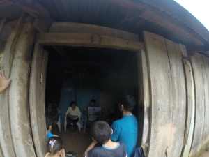 Teaching God's Word to believers in Adan's house near Yure.