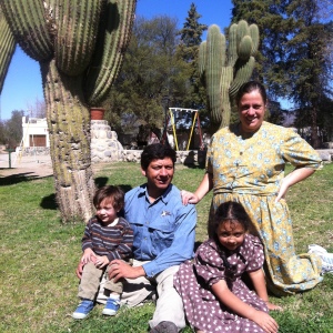 The Gavarretes in Cafayate wine town, Northern Argentina