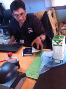 Bolivian border officer