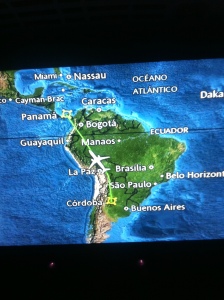 Flying back to Honduras