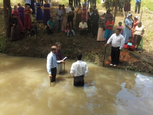 La Tigra, Siguatepeque. Enrique's baptism