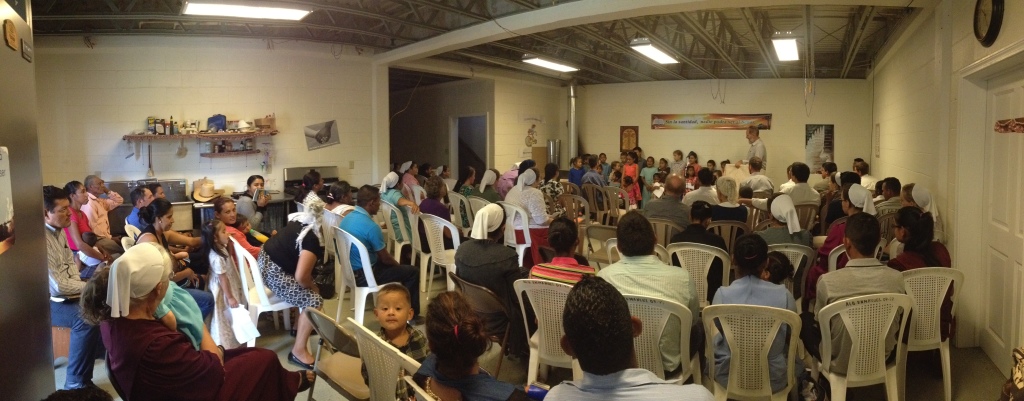 Preaching in La Tigra, Siguatepeque