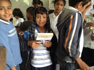 Boy holding the Antorchas